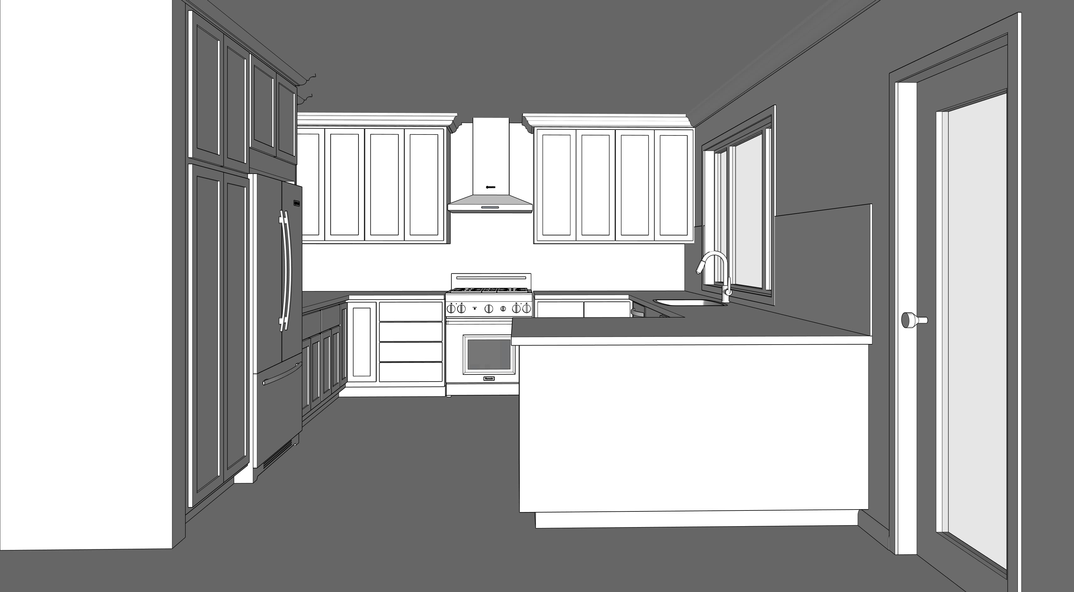 3D model sketch
